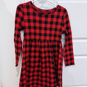 Old Navy Red and Black Checkered Top